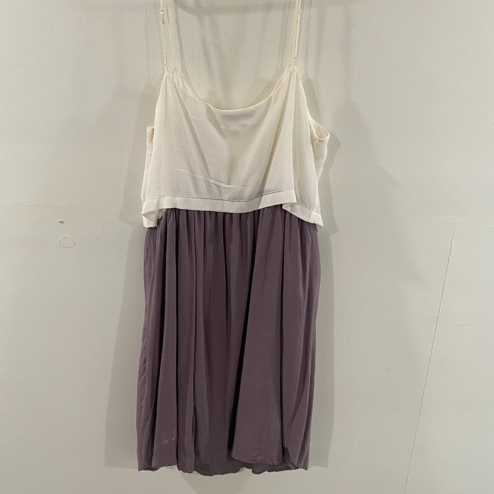 Monk & Lou Two Tone Silk Drummond Dress Medium